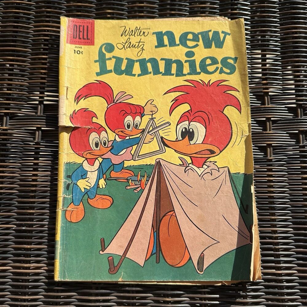 Walter Lantz New Funnies‎ #256 Woody the Woodpecker Dell Comics June 1958 Silver